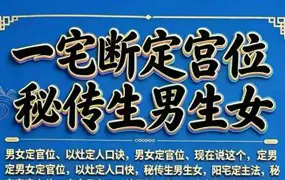 无风道 一宅断定宫位秘传生男生女 PDF电子版 173页 百度网盘分享