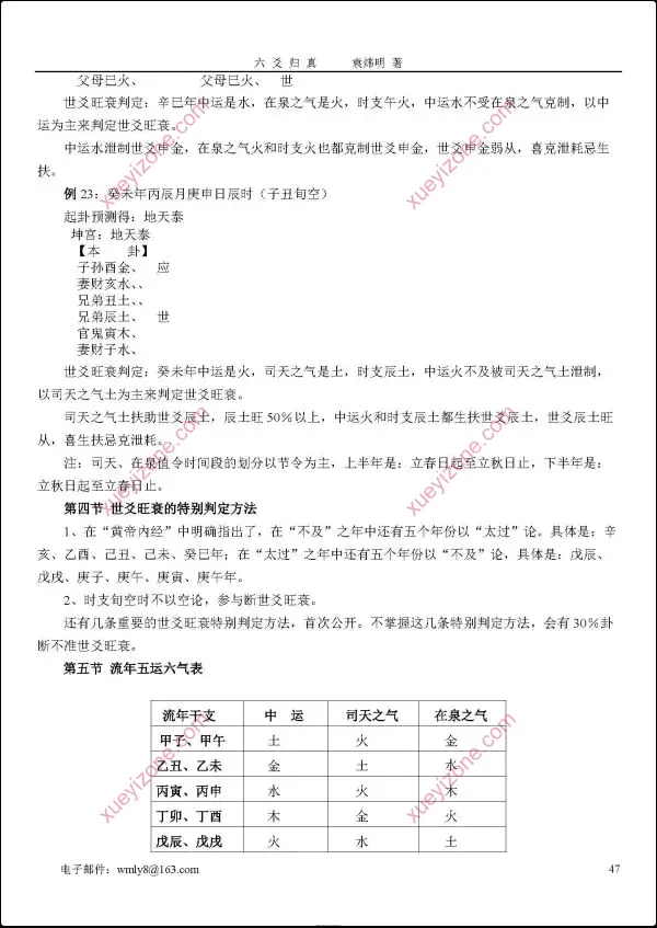 袁炜明 六爻归真