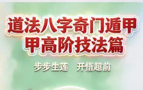 陈伟 道法八字奇门遁甲高阶技法篇 PDF电子版 彩色 281页