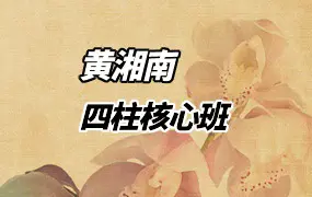 黄湘南老师 四柱核心班 核心基本功 视频28集 百度网盘分享